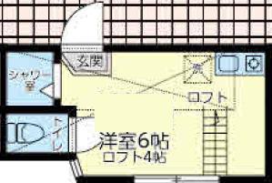 メゾンFUKAISHI浜町(ワンルーム/2階)の間取り写真