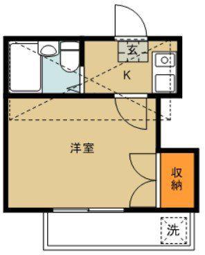 アートパレス日進NO.3(1K/2階)の間取り写真