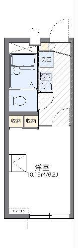 レオパレスマロンフィルド(1K/1階)の間取り写真