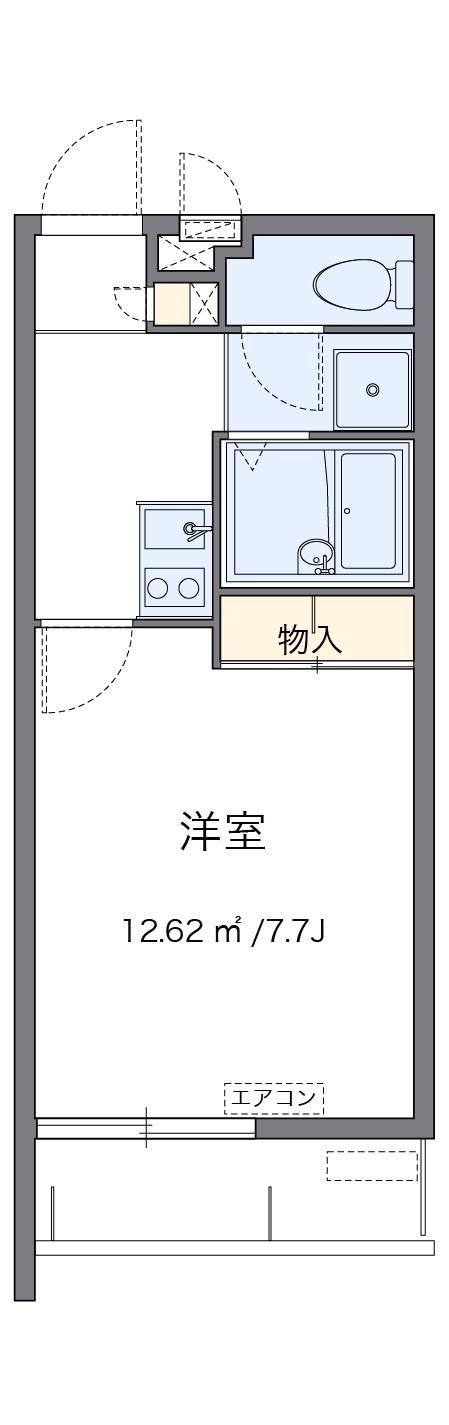 レオネクストサンヤ(1K/2階)の間取り写真