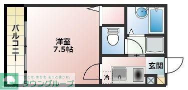オーラ新浦安(1K/2階)の間取り写真