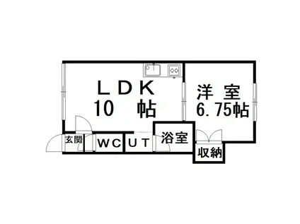 アーバンコートKS(1LDK/2階)の間取り写真