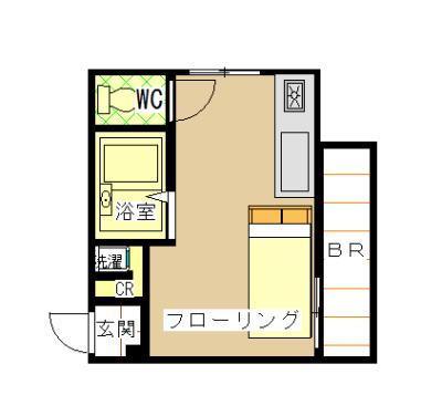阪口マンション(ワンルーム/1階)の間取り写真
