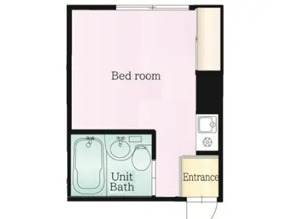 サンハイツ藤(ワンルーム/2階)の間取り写真