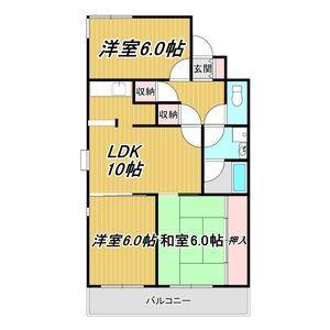 ノースランド1(3LDK/2階)の間取り写真