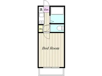 STUDIO SOU(1K/1階)の間取り写真