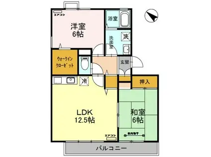 ウエストシティV・VI(2LDK/3階)の間取り写真