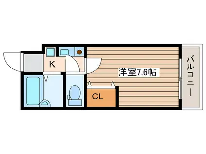 ベルシティ堤町(1K/5階)の間取り写真