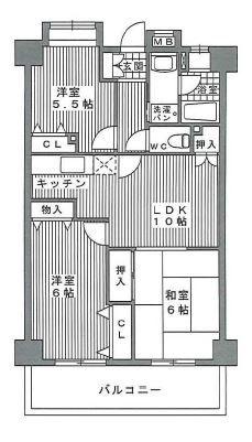 ひよどり(3LDK/3階)の間取り写真