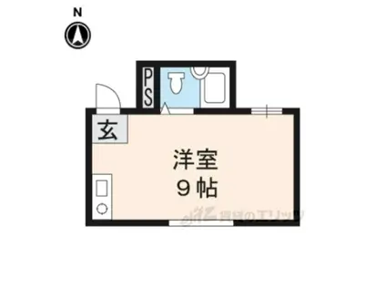 エムズ御所西(ワンルーム/2階)の間取り写真