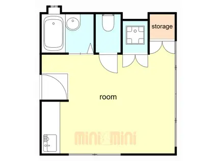 メイセイビル(ワンルーム/3階)の間取り写真