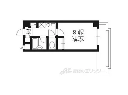 メゾンド・ラペ(1K/3階)の間取り写真