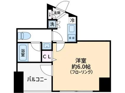 ブライズ駒澤 2階(1K/2階)の間取り写真
