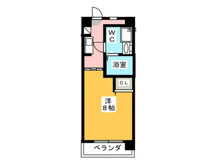 セントレア蕨南町(1K/7階)の間取り写真