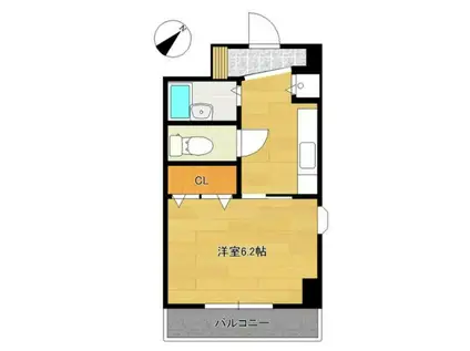 ベル・ピリカ(1K/3階)の間取り写真