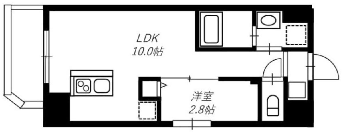 リヴシティ横濱末吉町弐番館(1LDK/3階)の間取り写真