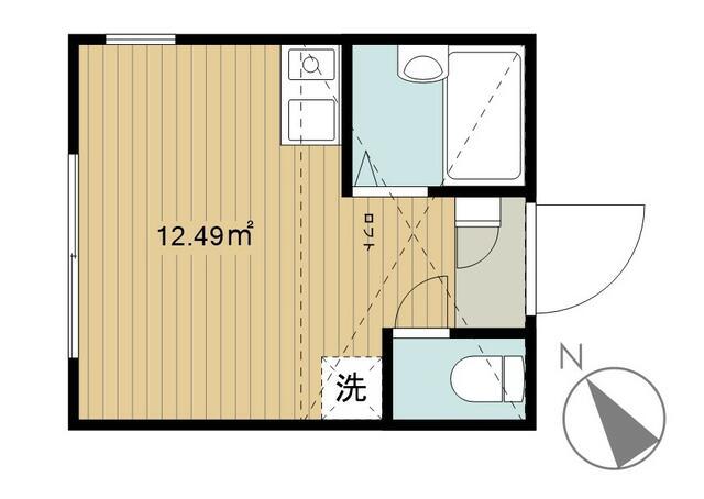 カーサヴィータ小机(ワンルーム/2階)の間取り写真
