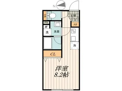 リーガランド目白(ワンルーム/3階)の間取り写真