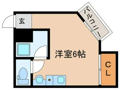 東園田コーポファイブ(ワンルーム/3階)の間取り写真