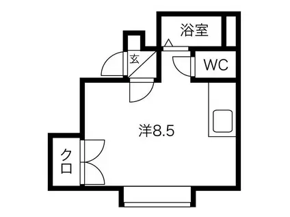 10BOX本郷(ワンルーム/2階)の間取り写真