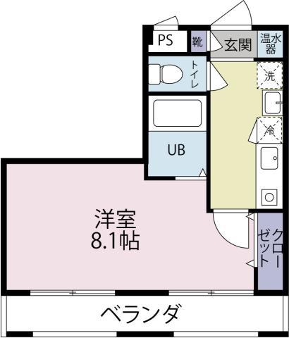 メゾンエレーヴI(1K/3階)の間取り写真