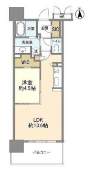 OPUS RESIDENCE SHINSAIBASHIサウス(1LDK/5階)の間取り写真