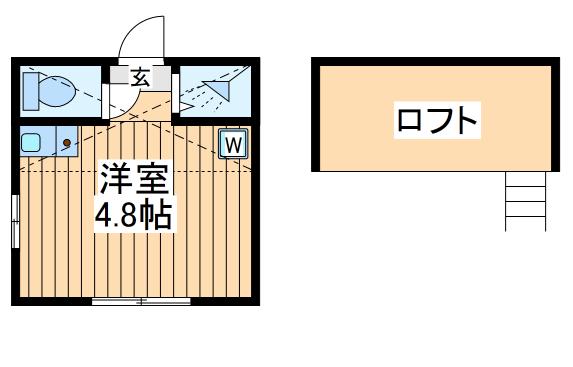 レジーナ鶴見(ワンルーム/1階)の間取り写真