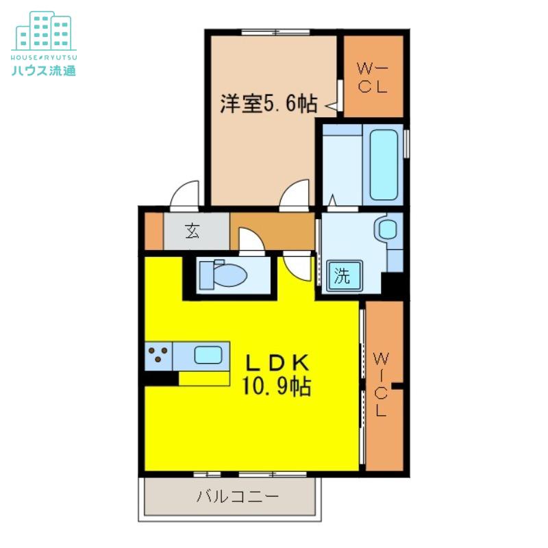 クウェイト サイレント(1LDK/2階)の間取り写真