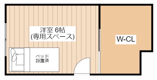 サーパス長浜豊公園(1K/7階)の間取り写真