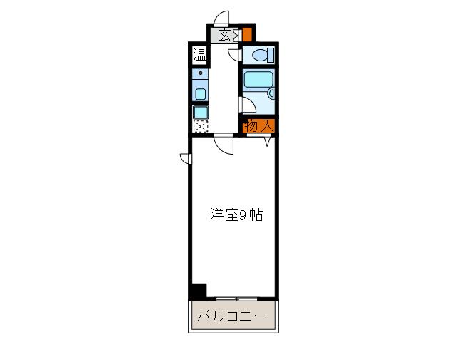 エトワール25(1K/6階)の間取り写真
