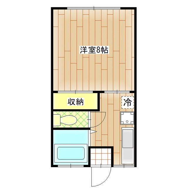 コーポ清水(1K/1階)の間取り写真