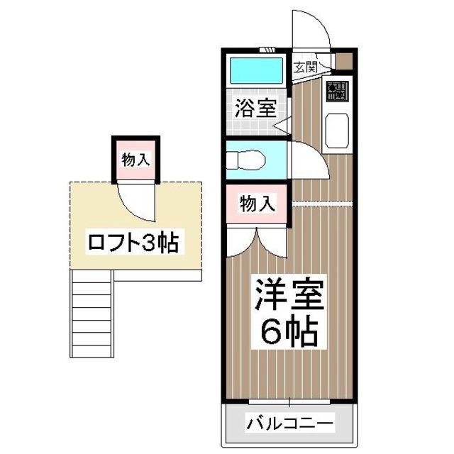 ルビエール28(ワンルーム/1階)の間取り写真