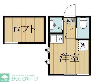 ソフィアディア(ワンルーム/1階)の間取り写真