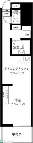 マルティプレックス要町(1DK/1階)の間取り写真