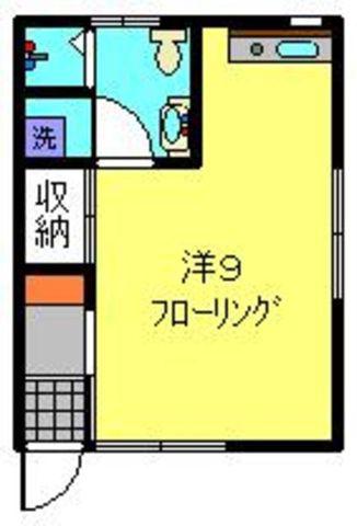 ハイム美奈本III(ワンルーム/1階)の間取り写真