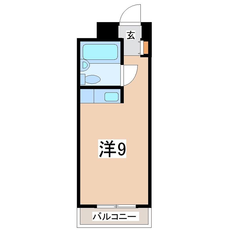 CASA320(ワンルーム/3階)の間取り写真