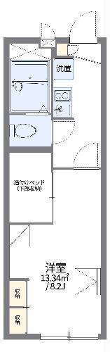レオパレス浪華II(1K/2階)の間取り写真