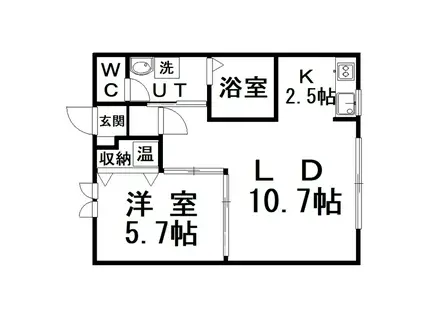 レジェンドII(1LDK/1階)の間取り写真