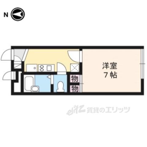 レオパレスウェルスTEN(1K/1階)の間取り写真