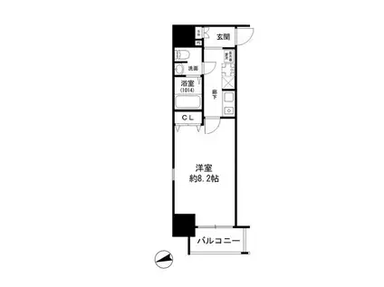 ダイドーメゾン神戸元町(1K/5階)の間取り写真