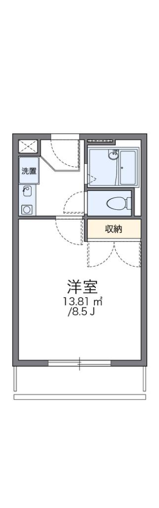 レオパレスサニーヒル(1K/3階)の間取り写真