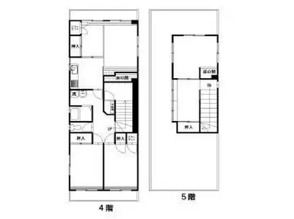 斉藤ビル(5K/4階)の間取り写真