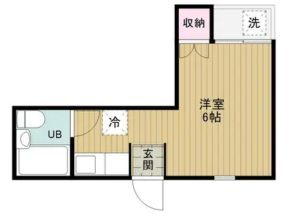 グリュックブルグ(ワンルーム/1階)の間取り写真
