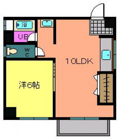 タケチヨビル(1LDK/3階)の間取り写真