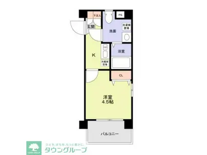 ブルーライトヨコハマ(1K/5階)の間取り写真