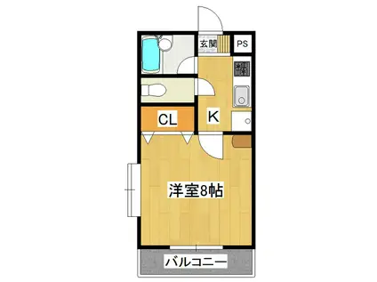 RCA-I(1K/4階)の間取り写真