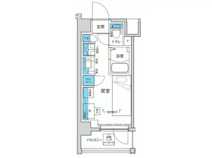 キャンパスヴィレッジ千歳烏山(ワンルーム/5階)の間取り写真