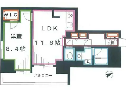 フェアステージ武蔵野(1LDK/3階)の間取り写真