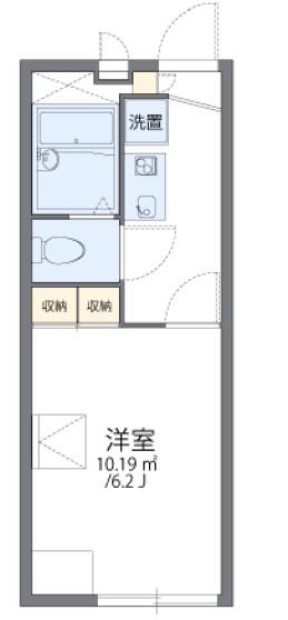 レオパレスMARUYAII(1K/2階)の間取り写真