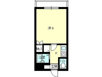 トリアノン・ジュネ(1K/1階)の間取り写真